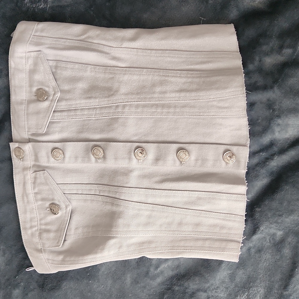 ZARA silver denim corset top| ZARA CORSET women